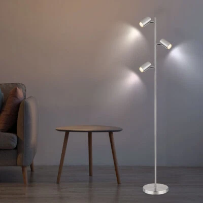 Lampada Da Terra Leggera 3-Fiamma Regolabile H 154 Cm - Immagine 1 di 4