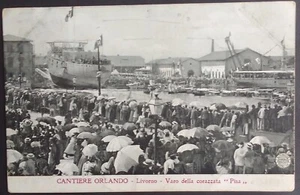 LIVORNO -Cantiere ORLANDO 1907 Varo Corazzata "PISA" 1907, - Imagen 1 de 2