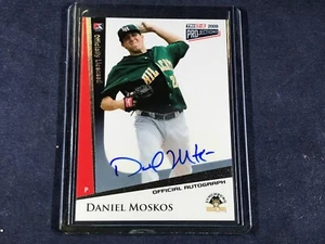 G3-13 BASEBALL CARD - DANIEL MOSKOS HILLCATS - 2009 TRISTAR - AUTOGRAPHED - Picture 1 of 2