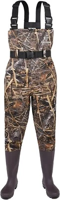 Fishingsir Camo 2-Ply Nylon PVC Waterproof Fishing Chest Waders (US Sz 6M / 8W) - Image 1 of 4