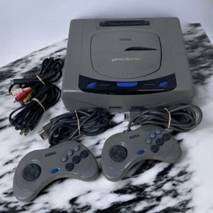 Sega Saturn Console Gray HST-3210 Japanese Version - Choose Your Accessories - Picture 1 of 10