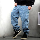 Męskie dżinsy hip-hopowe Denim Ecko Relaksowane workowate luźne spodnie streetwearowe spodnie rozmiar