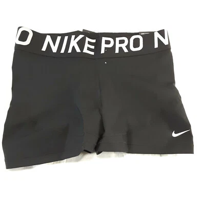 NIKE PRO Size L Women’s 3.0" COMPRESSION Shorts AO9977-010 NWT  - Image 1 of 4