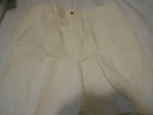HAGGAR- HERITAGE SIZE 38 CLASSIC FIT WHITE PLAIN FRONT SHORTS FOR MEN - Picture 1 of 2