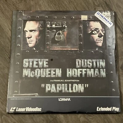 New Papillon 1973 CBS Fox Laserdisc - Steve McQueen Dustin Hoffman SEALED 709080 Foto 1 de 2