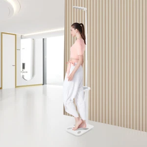 Ultrasonic Height Body Fat Analyzer 440lbs Capacity Digital Body Health Scale - Picture 1 of 14