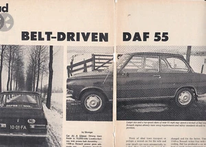 Belt-Driven DAF 55 2-Door Sedan, Detailed ROAD TEST From USA Car Magazine - Picture 1 of 1