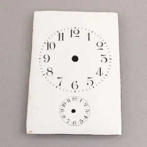 Carriage Clock Dial 3-7/16 by 2-5/16 inches Porcelain Dial Clock Part - XC176 - Picture 1 of 2