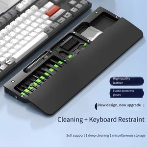 Magnetischer Tastaturreiniger mit weicher Handballenauflage für einen ordentlic - Bild 1 von 16