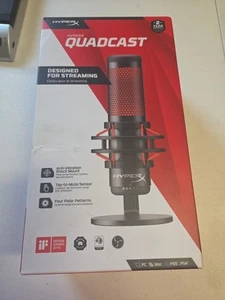 HyperX Quadcast USB Mikrofon mit Anti-Vibration Shock Mount 4P5P6AA BRANDNEU - Bild 1 von 15
