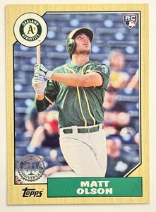 2017 Topps - 1987 Topps Baseball 30th Anniversary Matt Olson #87-142 (RC) - Picture 1 of 2