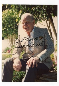 JACK KENT COOKE Autographed 5x7 Photo Team Owner Lakers Redskins and Businessman - Foto 1 di 2