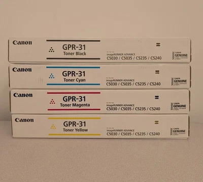 Juego de cartuchos de tóner Canon GPR-31 - negro/cian/magenta/amarillo Foto 1 de 2