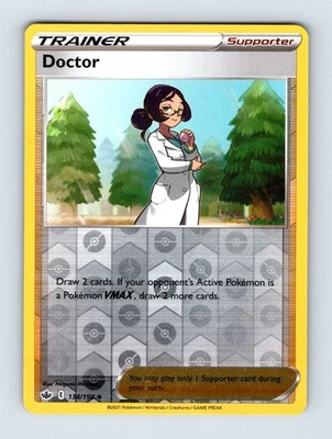 Doctor SWSH06: Chilling Reign Uncommon Reverse Holo 134/198 NM/LP Pokemon Cards - Image 1 of 2