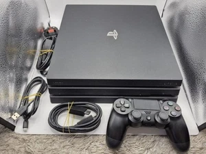 Sony PlayStation 4 Pro - 1TB - Black - Working - Picture 1 of 12