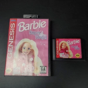 Barbie Super Model (Sega Genesis, 1993) No Manual Authentic Cleaned And Tested  - Picture 1 of 4