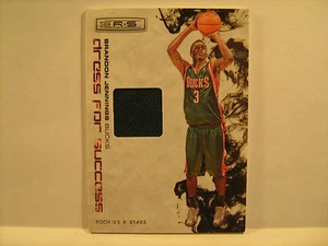 2009 Panini 146/299 BRANDON JENNINGS Rookies & Stars EVENT-WORN SWATCH [b4b6] - Picture 1 of 1