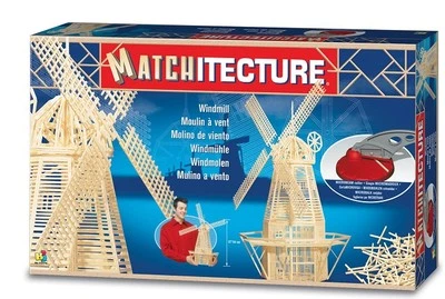 Matchitecture MT6621 - Windmill Matchstick Model Wooden Kit - Tracked 48 Post - Image 1 of 4