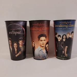 Twilight Saga Movie Theater Cups Eclipse Breaking Dawn Lot of 3 - Bild 1 von 7