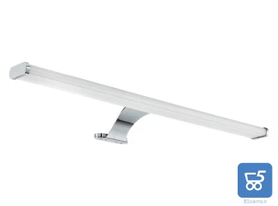 Lampada da Specchio LED Cromata da 60cm IP44 Luce Calda 1680Lumen NO CONFEZIONE - Immagine 1 di 4