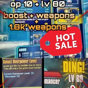 Borderlands 2 PS4 / PS5 OP 10 1.5K BEST MOD WEAPONS AND OP 10 PLUS LV 80 PACKAGE - Picture 1 of 4