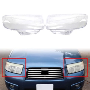 1 par de cubiertas de lente de faros delanteros de coche para Subaru Forester 2006-2008 - Imagen 1 de 9