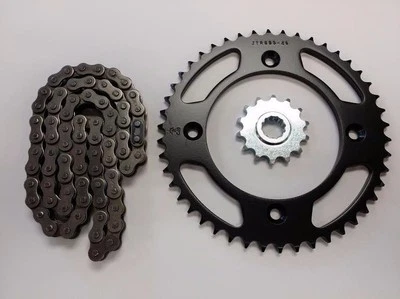 KTM 85SX 17/14 RUEDAS PIÑÓN NUEVO 14/46 Y JUEGO DE CADENA/KIT 2004 - 2015 NEGRO Foto 1 de 4