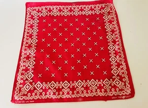 1940-1959  Tiger Brand WPL 9939 Red Bandana - Picture 1 of 6