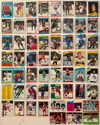 Topps 1970s to 1990s NHL Ice Hockey Cards Lot of 58 Laperriere Gretzky Roy Hull - Image 1 of 4