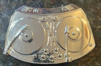 Mesa giratoria DJ discos giratorios hebilla de cinturón música hip hop rap mesa giratoria nueva de Lote Antiguo Foto 1 de 4