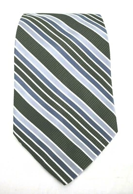 Corbata de cuello Paul Dione 100 % seda a rayas para hombre 4" x 58 1/2" Foto 1 de 4