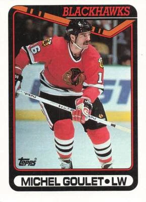 1990-91 Topps #329 Michel Goulet - Image 1 of 2