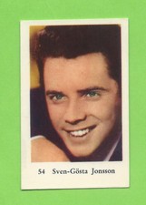 1962 Dutch Gum Card (1-200) #54 Sven-Gosta Jonsson