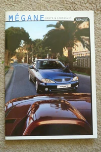 Renault Megane Coupe & Cabriolet UK market brochure 1999 + Prices + Spec - Picture 1 of 2