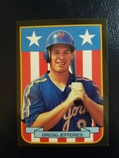 Gregg Jefferies New York Mets 1989 MVP Shield #6 Pacific Cards & Comics Odd