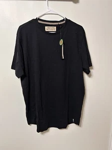 T-shirt girocollo Free Planet cotone biologico uomo XL nera nuova con etichetta - Foto 1 di 4