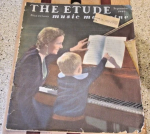 Revista de música The Etude septiembre de 1946 - Imagen 1 de 5