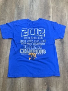 Kentucky Wildcats 2012 NCAA National Champions Mens T-Shirt Size Large Blue - Picture 1 of 6