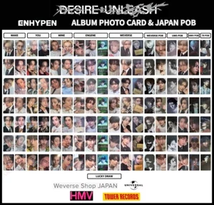 ENHYPEN 6th MINI ALBUM DESIRE : UNLEASH ALBUM PHOTO CARD JAPAN POB OFFICIAL - Picture 1 of 162