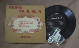 DORIS DAY Whatever will be Que Sera Thai EP PS 7" vinyl Oldies 50's 60's 1950 - Picture 1 of 2