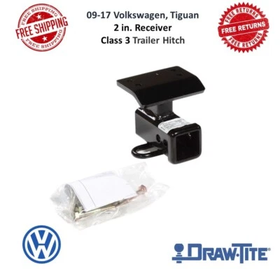 Enganche de remolque Draw-Tite 75658 clase III, receptor de 2" para Volkswagen Tiguan 09-17 Foto 1 de 4
