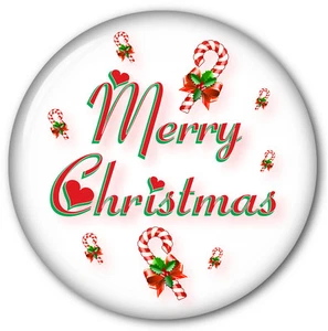 100 COUNT MERRY CHRISTMAS 3" BUTTONS w/ PIN BACK GIFT FOR FRIENDS OR STRANGERS - Picture 1 of 2