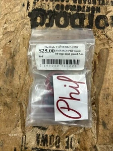 Phil Wood Square Taper Bottom Bracket Cup Mudguards RED Ano - Picture 1 of 3