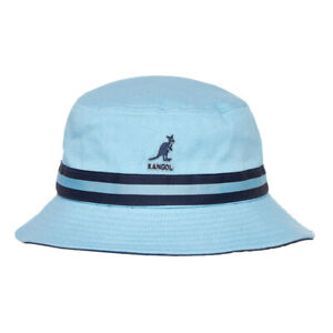 Kangol Bucket Hat Men's Stripe Lahinch Summer K4012SP Sky Blue Sizes: S - XL