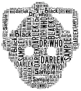 word art personalised gift present keepsake DR WHO DALEK fathers day step dad - Picture 1 of 4