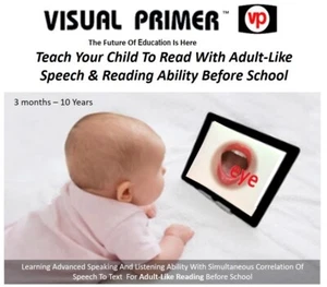 Visual Primer Early Learning Speech & Reading Education for Babies & Children - Picture 1 of 7