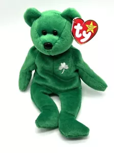 Peluche TY Beanie Baby RARO NOME SBAGLIATO ETICHETTA ERRORE Erin l'Orso RITIRATO 1997 - Foto 1 di 12