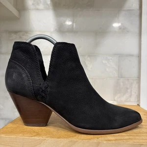 Frye Reina Cut Out Leather Ankle Booties In Black Size 8M Southwestern Style - Picture 1 of 24