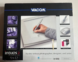 Wacom Intuos 2 Platinum 9 x 12 Professional Pen Tablet mouse XD 9012 U works! - Afbeelding 1 van 9