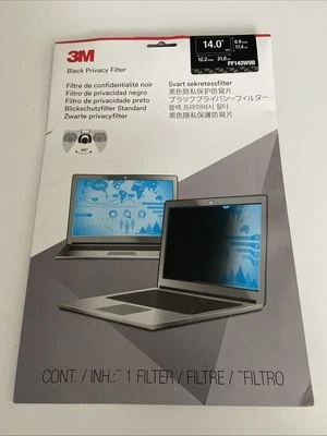 3M PF140W9B 16:9 Frameless Blackout Privacy Filter for 14" Laptops  B3 - Image 1 of 4
